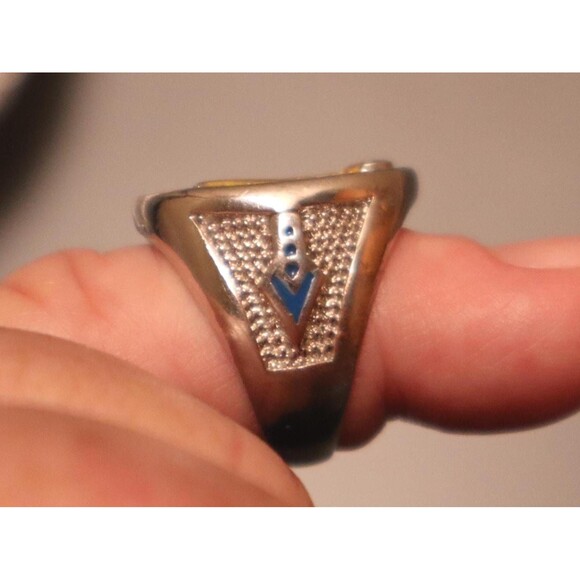 Vintage Mason Ring Boys Mens Masonic Size 6.5 - Picture 2 of 3